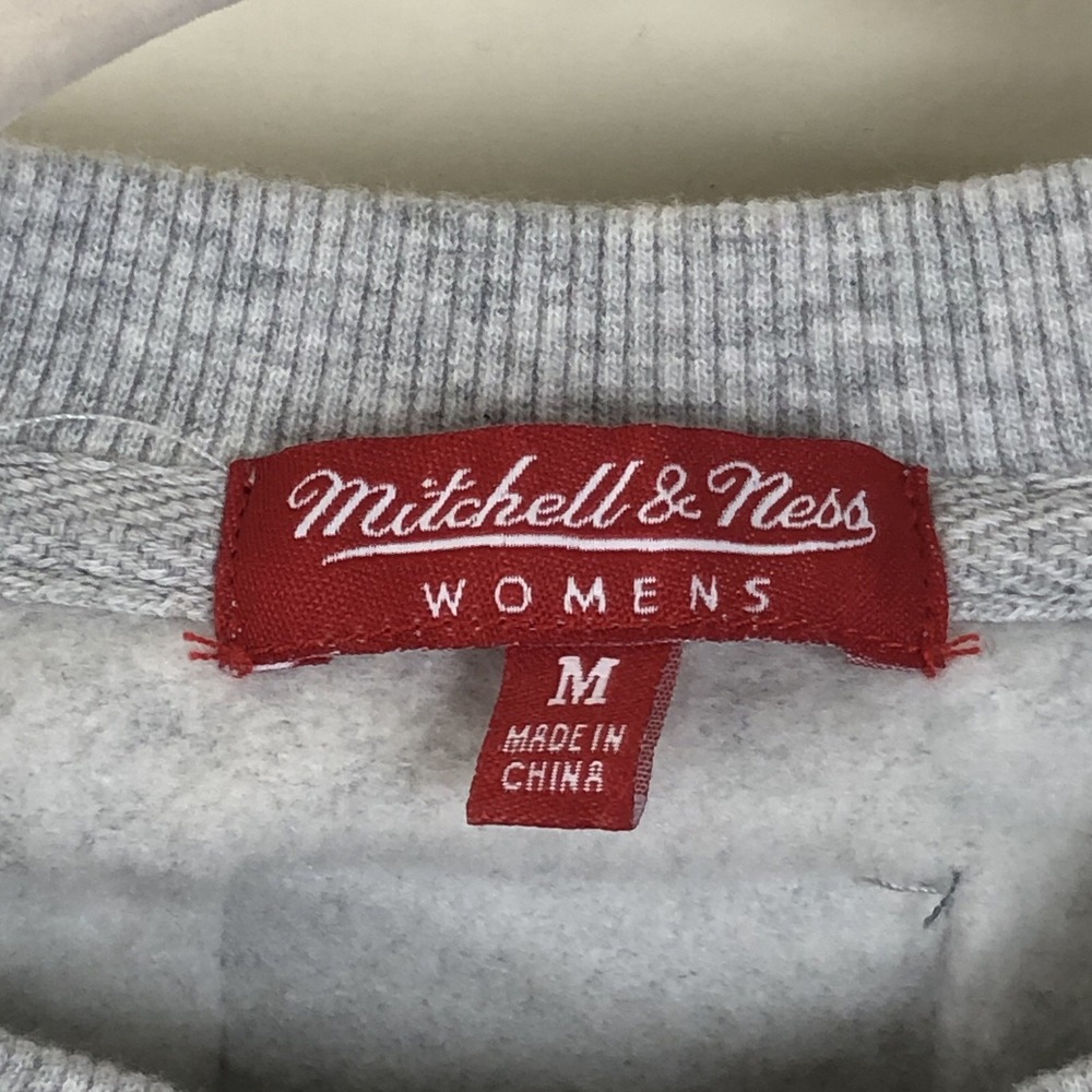 Michigan Wolverines Mitchell & Ness College Vault Crewneck Women's M Grey NCAA - Picture 4 of 14